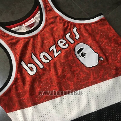 Maillot Portland Trail Blazers Bape No 93 Retro Rouge